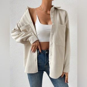 Oversized Corduroy “Shacket” 🖤